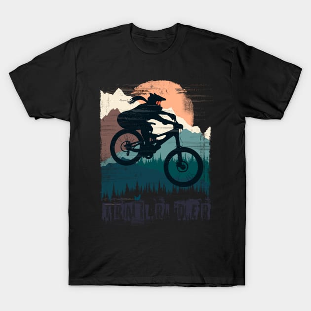 Fox Girl Biker T-Shirt by Bongonation